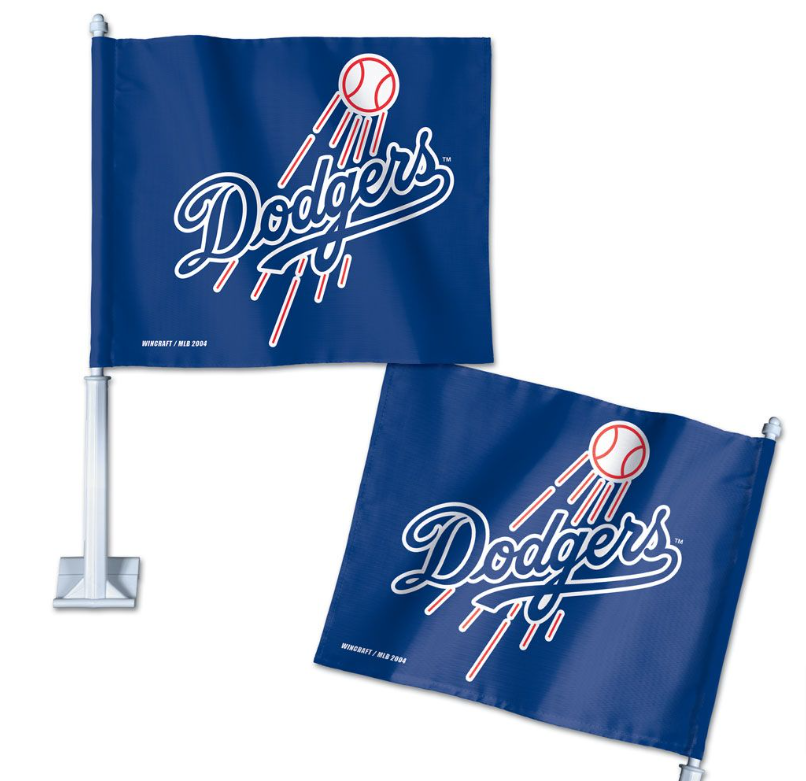 Los Angeles Dodgers Auto Bar Home Decor Flag Tailgating Truck or Car Blue Fly Ball - THE 4TH QUARTER