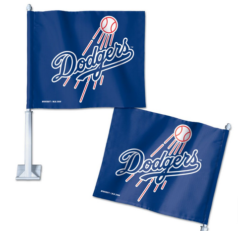 Los Angeles Dodgers Auto Bar Home Decor Flag Tailgating Truck or Car Blue Fly Ball