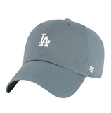 Los Angeles Dodgers Strapback '47 Brand Clean Up Adjustable Cap Hat Foundation Basalt