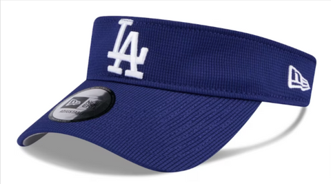 Los Angeles Dodgers New Era Adjustable Velcro Game Day Visor Blue Cap Hat