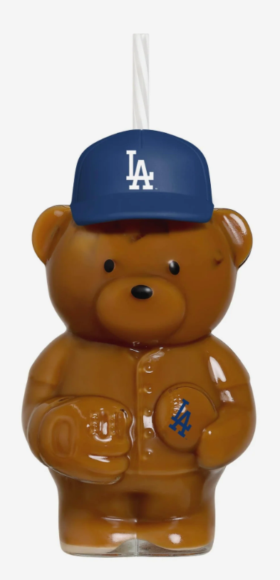 Los Angeles Dodgers Glass Bear Tumbler