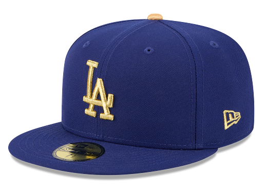 Los Angeles Dodgers Fitted New Era 59FIFTY 2024 Champions Gold Collection Cap Hat - THE 4TH QUARTER