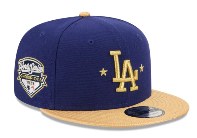 Los Angeles Dodgers Snapback New Era 9Fifty 2025 Blue Gold Collection Cap Hat - THE 4TH QUARTER