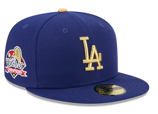 Los Angeles Dodgers Fitted New Era 59FIFTY 2024 Champions Gold Collection Cap Hat - THE 4TH QUARTER