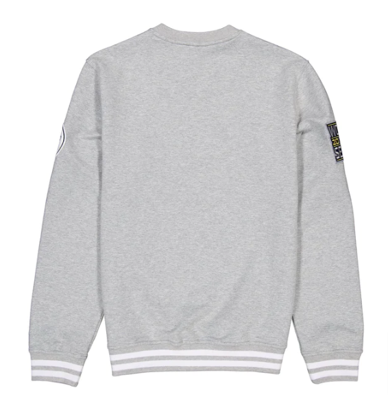 Los Angeles Dodgers Mens New Era Crew Neck Pullover Sweatshirt Grey - THE 4TH QUARTER