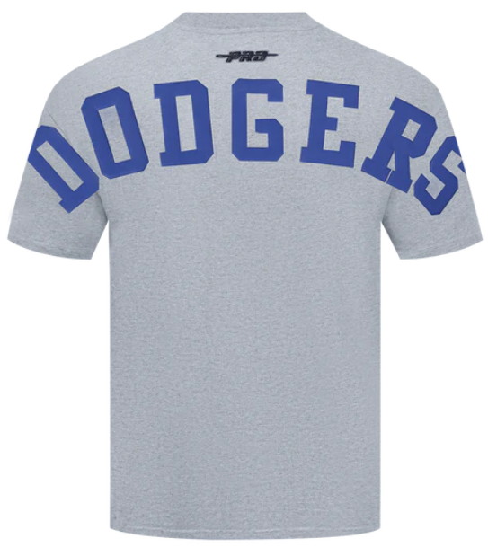 Los Angeles Dodgers Mens T-Shirt Pro Standard Wingspan Heather Grey Tee - THE 4TH QUARTER