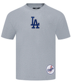 Los Angeles Dodgers Mens T-Shirt Pro Standard Wingspan Heather Grey Tee
