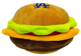 Los Angeles Dodgers Pet Dog Plush Hamburger Toy