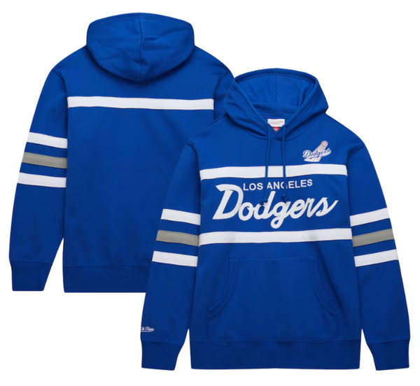 【Mitchell & Ness】★パーカー★Men's Dodgers Pullover Hoodie Los Angeles Dodgers Mens Mitchell & Ness Head Coach
