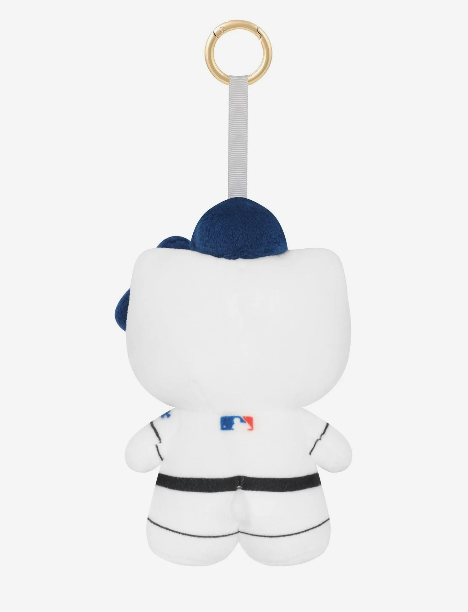 Los Angeles Dodgers Plush Hello Kitty Bag Charm Clip Keychain - THE 4TH QUARTER