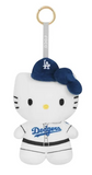 Los Angeles Dodgers White Hello Kitty 6 Inch Backpack Charm Clip Keychain - THE 4TH QUARTER