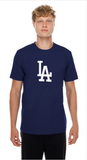 Los Angeles Dodgers Mens T-Shirt New Era 2025 World Series Hollywood Tee - Blue