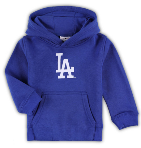 Los Angeles Dodgers Toddler (2T-4T) LA Logo Pullover Hoodie Sweatshirt Blue - THE 4TH QUARTER