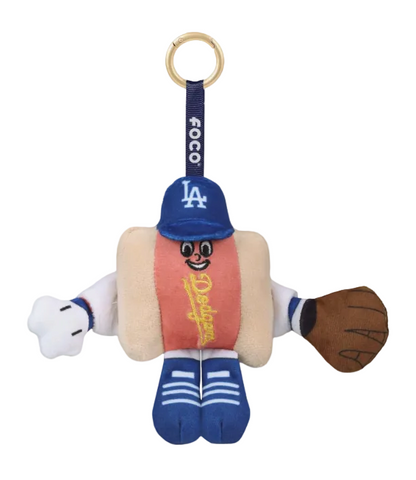 Los Angeles Dodgers Plush Food Dodgers Dog Bag Charm Clip Keychain - THE 4TH QUARTER