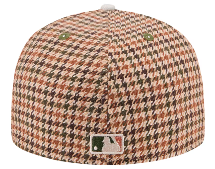 Los Angeles Dodgers Fitted New Era 59FIFTY Houndstooth Cap Hat - THE 4TH QUARTER