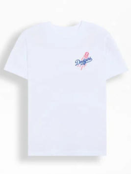 Los Angeles Dodgers Mens T-Shirt New Era Ice Cream Tee White - THE 4TH QUARTER
