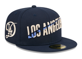 Los Angeles Dodgers Fitted New Era 59Fifty 2024 City Connect Jersey Navy Cap Hat