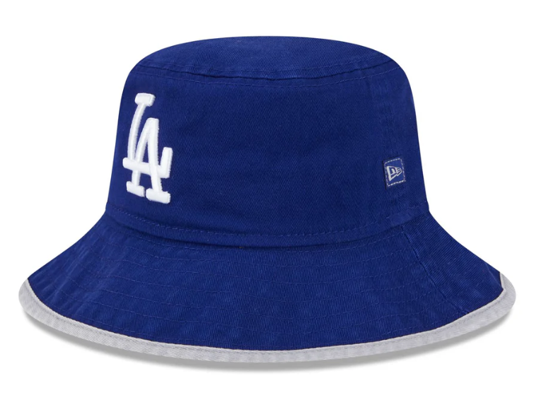 Los Angeles Dodgers Kids New Era Basic Team Bucket Hat Blue Toddler - Youth - THE 4TH QUARTER