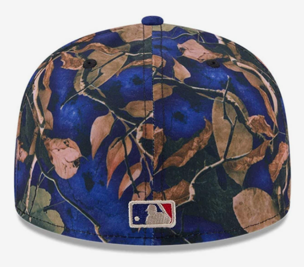 Los Angeles Dodgers Fitted New Era 59FIFTY Leaves Dark Blue Hat Cap - THE 4TH QUARTER