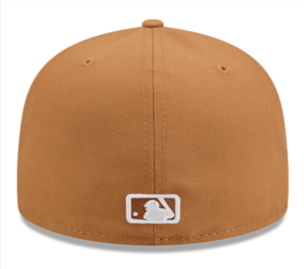 Los Angeles Dodgers Fitted New Era 59FIFTY Light Bronze Cap Hat Grey UV