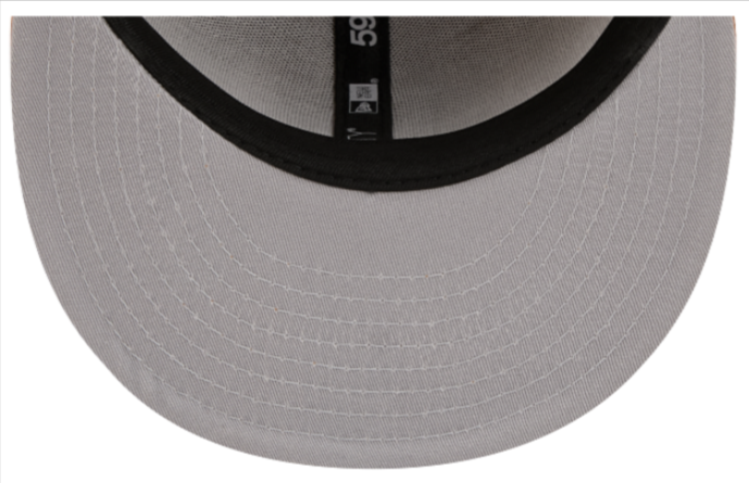 Los Angeles Dodgers Fitted New Era 59FIFTY Light Bronze Cap Hat Grey UV