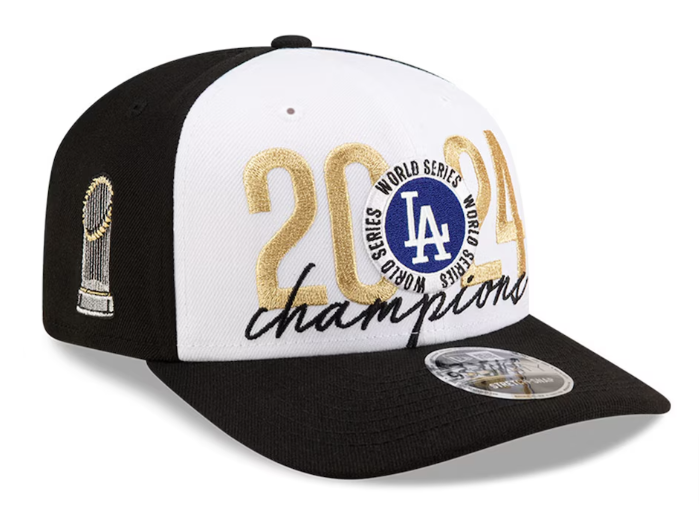 Los Angeles Dodgers Stretch Snapback 9Seventy New Era 2024 World Series Champions Hat - THE 4TH QUARTER