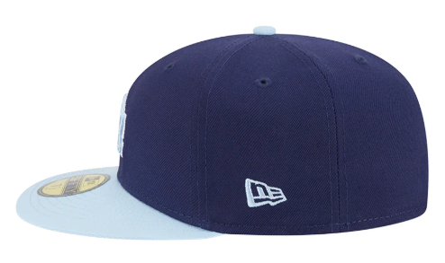 Los Angeles Dodgers Kids Fitted New Era 59Fifty Color Pack Cap Hat Light Navy Light Blue - THE 4TH QUARTER