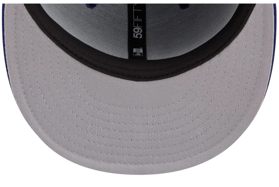 Los Angeles Dodgers Fitted New Era 59FIFTY Script Blue Cap Hat - THE 4TH QUARTER