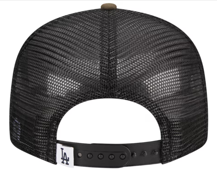 Los Angeles Dodgers Snapback New Era Camo Mesh Trucker Cap Hat Grey UV - THE 4TH QUARTER