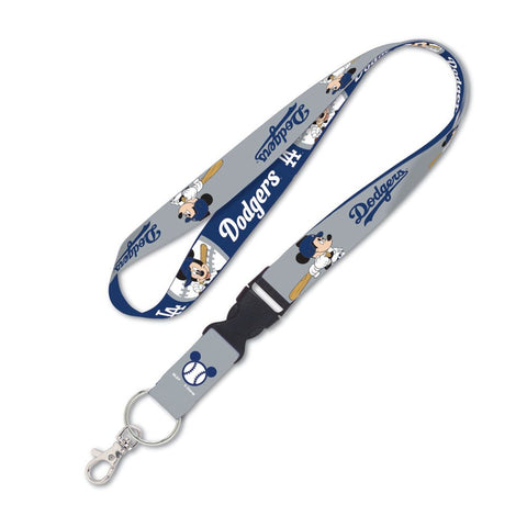 Los Angeles Dodgers Keychain Badge Lanyard Tickets Holder Disney Mickey Mouse