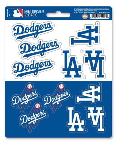 Los Angeles Dodgers Decal Set Mini 12 Pack
