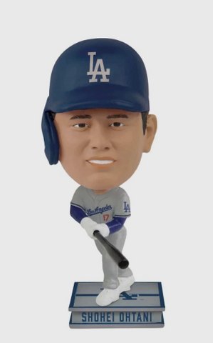Los Angeles Dodgers 5 Inch Shohei Ohtani Away Jersey Batter Mini Big Heads Bobblehead - THE 4TH QUARTER