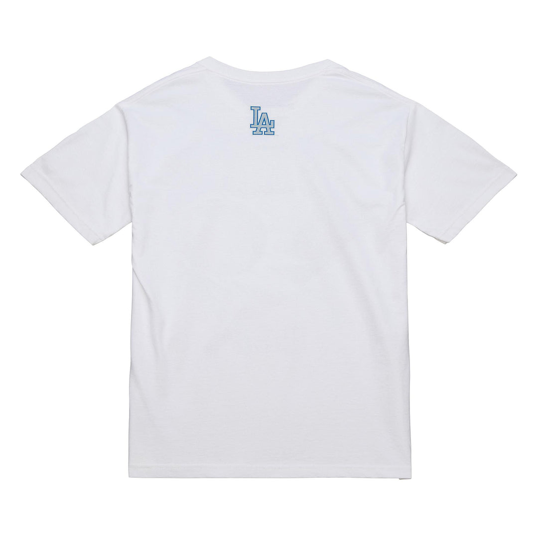 Los Angeles Dodgers Mens T-Shirt Mitchell &amp; Ness 1958 Swagger Graphic Tee White - THE 4TH QUARTER