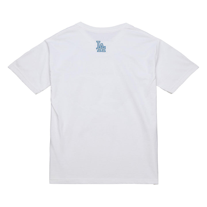 Los Angeles Dodgers Mens T-Shirt Mitchell &amp; Ness 1958 Swagger Graphic Tee White - THE 4TH QUARTER