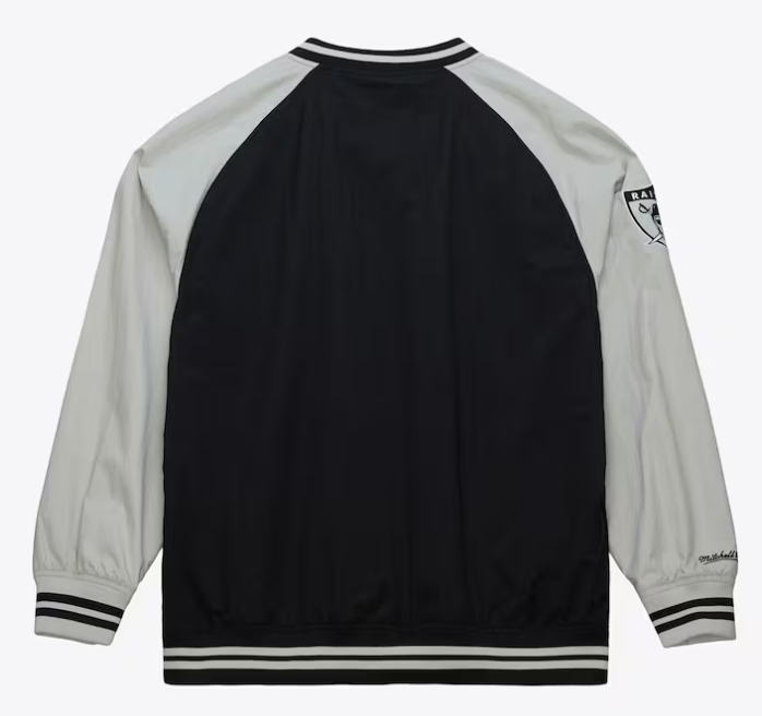 Raiders Mens Mitchell &amp; Ness Nylon Jacket 2 Tone - THE 4TH QUARTER