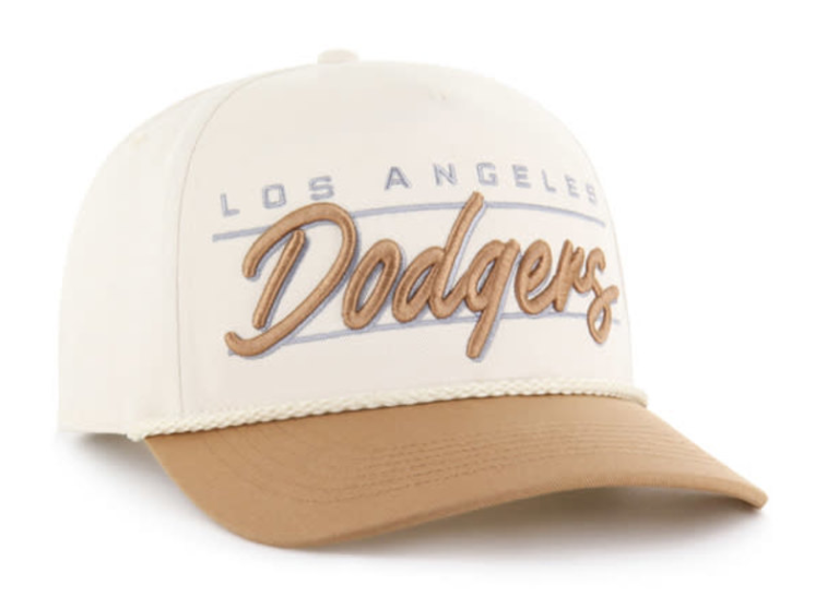 Los Angeles Dodgers Snapback '47 Brand Hitch Natural Condor Twill Cap Hat - THE 4TH QUARTER