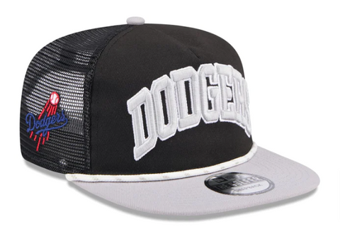 Los Angeles Dodgers Snapback New Era 9Fifty Golfer Throwback Black Grey Cap Hat