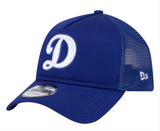 Los Angeles Dodgers Snapback New Era 9Forty D Logo A-Frame Mesh Trucker Blue Cap Hat