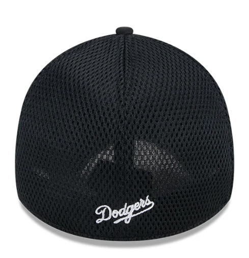 Los Angeles Dodgers Flex Fit New Era 39Thirty Neo Black Cap Hat