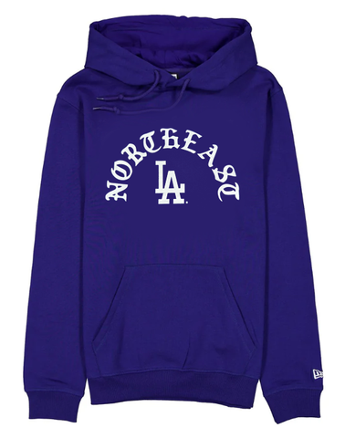 Los Angeles Dodgers Mens Sweatshirt New Era Northeast Pullover Hoodie BLUE