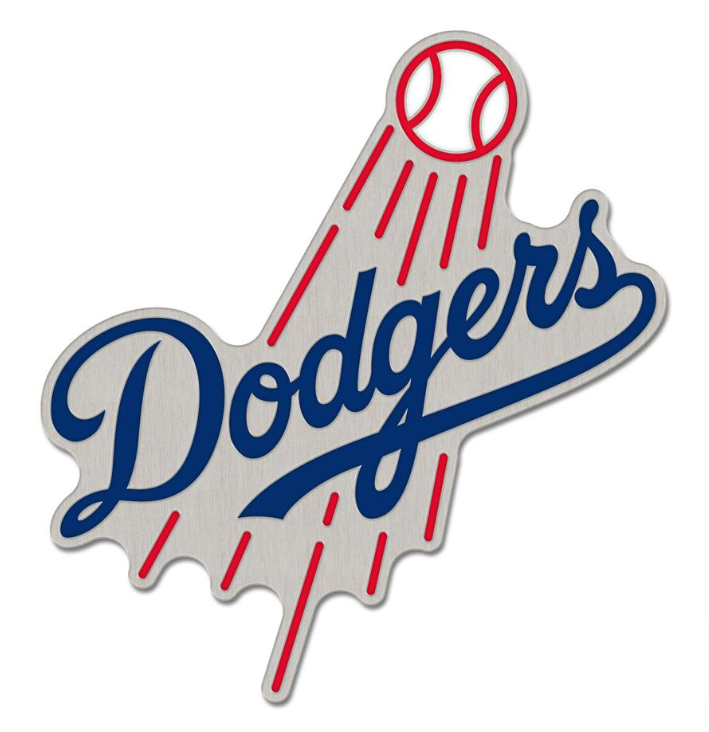Los Angeles Dodgers Silver Logo Collector's Lapel Pin - THE 4TH QUARTER