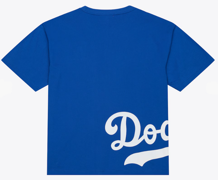 Los Angeles Dodgers Mens T-Shirt Mitchell &amp; Ness Royal Playoff Win Premium Tee - THE 4TH QUARTER