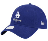 Los Angeles Dodgers Strapback Women's New Era 9Twenty Preppy Adjustable Hat Blue - THE 4TH QUARTER