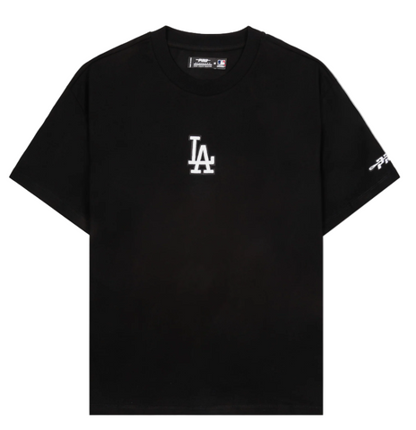 Los Angeles Dodgers Mens T-Shirt Pro Standard Center Logo Tee Black