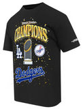 Los Angeles Dodgers Mens Pro Standard 2025 World Series Champions Premium T-Shirt - Black