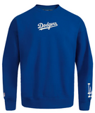 Los Angeles Dodgers Mens Sweatshirt Pro Standard Drop Shoulder Wingspan Crew Neck