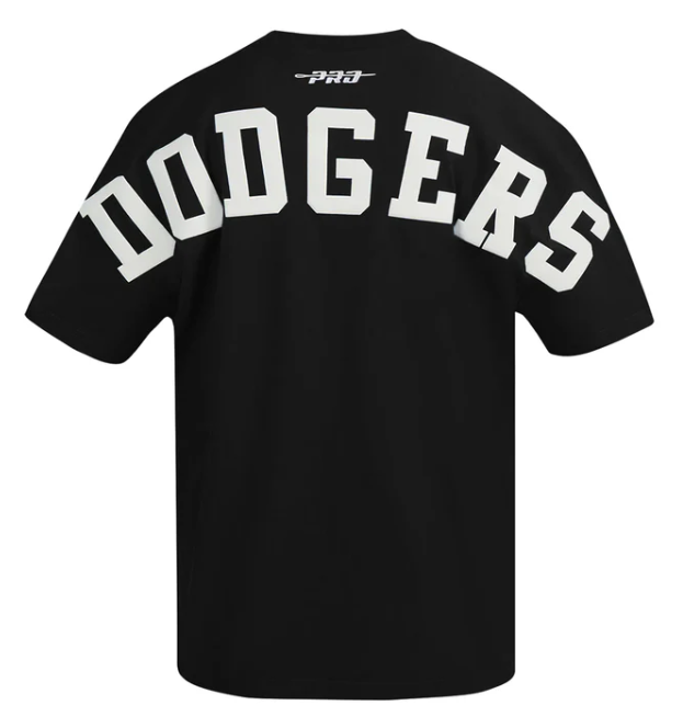 Los Angeles Dodgers Mens T-Shirt Pro Standard Wingspan Tee Black - THE 4TH QUARTER