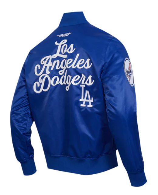 Los Angeles Dodgers Jacket Pro Standard Souvenir Satin Full-Snap Blue - THE 4TH QUARTER