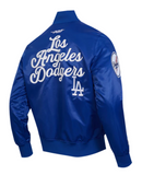 Los Angeles Dodgers Jacket Pro Standard Souvenir Satin Full-Snap Blue