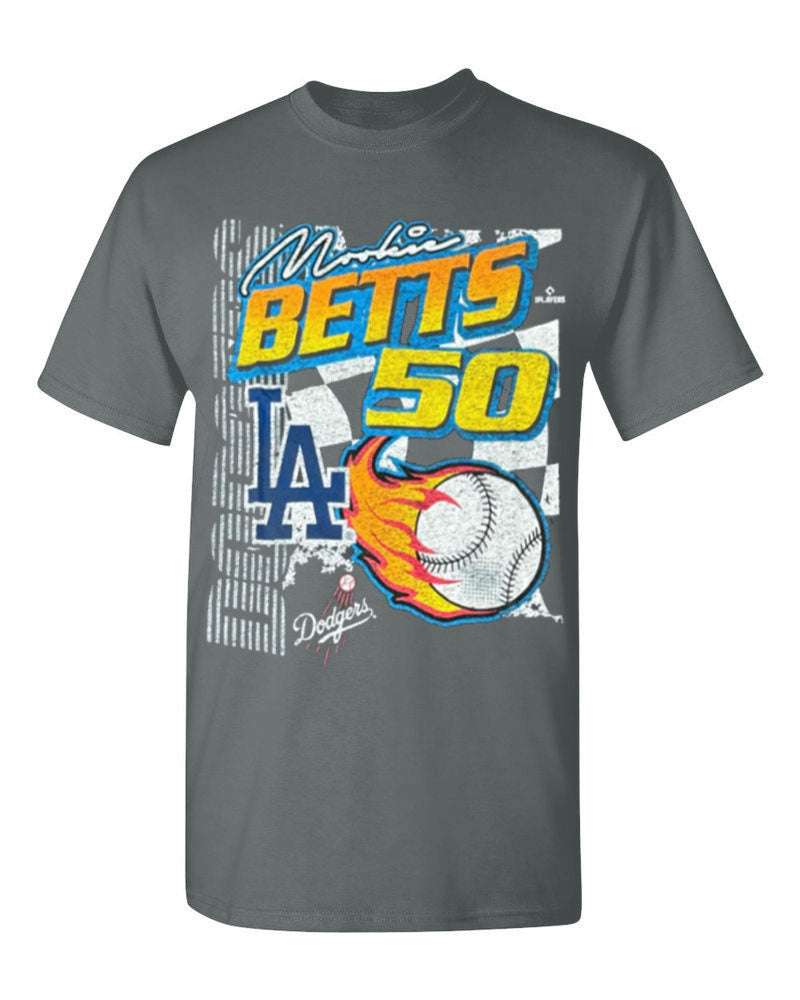 Los Angeles Dodgers Mens T-Shirt New Era Mookie Betts Rally Drive Tee - THE 4TH QUARTER